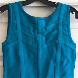 Bebe turquoise bandage dress S